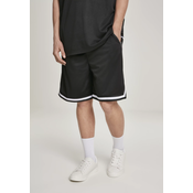 Premium Stripes mesh shorts black