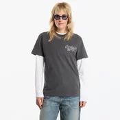 Majice Carhartt WIP S/S Hatching Script T-Shirt UNISEX Black Garment Dyed L
