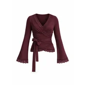 Hiccup Bluza Blusen burgund