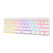 Tipkovnica BARACUDA BGK-03221 Dolphin, RGB, plavi switch, mehanička, US layout, USB, bijela