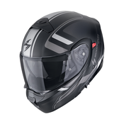 Modularna motociklisticka kaciga Scorpion EXO-930 EVO ARDENS mat crno-srebrna