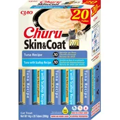 Churu Kremni mačji prigrizek - Skin&Coat, 20 x 14 g - Različice tune