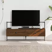 Vidaxl vidaXL Stenska TV omarica rjav hrast 100,5x30x51 cm