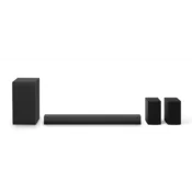 LG S40TR 4.1 zvucna traka za kucno kino s bežicnim subwooferom, 400 W, crna