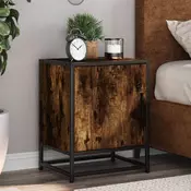 Vidaxl vidaXL Nočna omarica dimljen hrast 40x31x50 cm