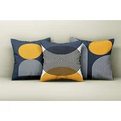 Aberto Design Set dekorativnih jastucnica Asr_plw25-41, 43x43 cm, 3 komada, Šarena