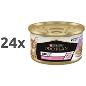 Purina Pro Plan Cat Adult Delicate pašteta, konzerva - puran - 85 g 24 x 85 g