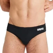Mens swimsuit arena solid brief black 36