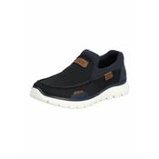 Rieker Slip On tenisice, tamno plava / smeda