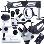 Rosfix Mercury Pro MSMP-T-PS1 Trinokularni Mikroskop – Visoka Kakovost Optike, Povečava 7x-45x, C-Mount | Profesionalni Mikroskop, (5000212273)