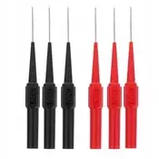 Rosfix Set Merilna Sonda 0,7 mm – Multimeter Zadaj z Banano Vtičem | 6 Kosov, za SMD v THT Elektroniko
