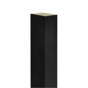 LAMEO 3D dekorativne lamele, lesene letvice za stena, strop ali predelna stena (3x4 cm) (črna)