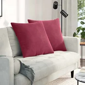 Jastucici za sofu 2 pcs Vinska crvena 60 x 60 cm