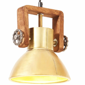 Industrijska viseca svjetiljka 25 W mjedena okrugla 19 cm E27