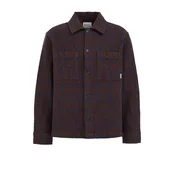 WE Fashion Srajca temno modra/temno rjava
