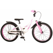 Volare Glamour otroško kolo za punce, 18, bela/roza
