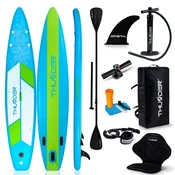 THUNDER Napihljiva SUP deska – 380 cm stabilna, 15 cm debela, komplet z veslom in sedežem (nosilnost 150 kg) THUNDER ITTO, (5000091258)