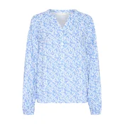 Kaffe Bluza KAMathilde svetlo modra/off-bela