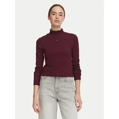 Tommy Jeans Bluza Essential DW0DW19830 Vijolična Slim Fit