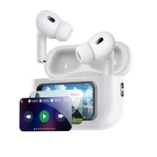 Brezžične Bluetooth slušalke Yesido TWS29 z ENC tehnologijo odpravljanja hrupa in LCD zaslonom - white