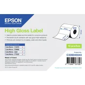 EPSON Etikete za tiskanje Epson High Gloss Label 76Mmx127Mm, (21405589)
