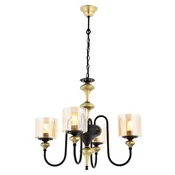 Opviq Luster Av-4161-4E, 100 cm, Crno-bež