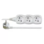 Emos Podaljšek P0317 7m/3 sockets/white/PVC/1 mm2