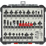 Komplet raznih glodala, 30 komada, prihvat 8 mm Bosch