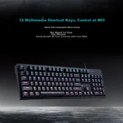 ThundeRobot Tastatura, Žicana, Crna