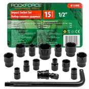 Rock FORCE Set udarnih nastavkov 1/2 10-32mm 6-krakih