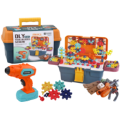 Lean toys igračka 3D građevinske puzzle kocke u DIY kutiji i Bušilica za rastavljanje