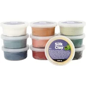 Masa za modeliranje Silk Clay Dusty Colours, 10 x 40 g (79154)