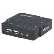 Intellinet MH 2-Port Compact KVM Switch USB