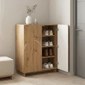 vidaXL Omara za čevlje 73 x 38 x 87,5 cm Konstruiran les Artisan hrast