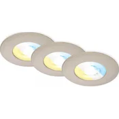 Briloner 7605032-SET 3xLED kupatilsko ugradno svetlo 3xLED/4,9W/230V IP44 mat hrom