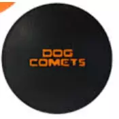 Žoga za psa Comet Stardust - črno/oranžna M