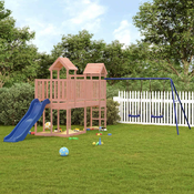vidaXL Igralo s toboganom in gugalnicama trden les douglas