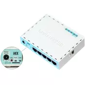 Mikrotik RB750GR3 wired router Gigabit Ethernet Turquoise, White