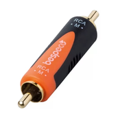 Adapter Bespeco - SLAD325, RCA - RCA, crno/narancasti