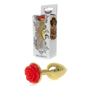 Jewellery Gold PLUG ROSE- Red