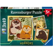 Ravensburger - Puzzle 3x49 Skok v divjino - 40 - 99 kosov