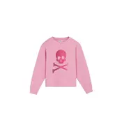 Scalpers Pulover Caviar Skull roza/roza