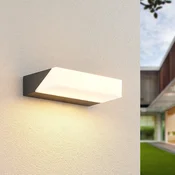 Lucande LED zunanje stensko svetilo Golnar, antracit, 25 cm - Sodobni - antracitna, bela - Kovina