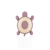Silikonski leseni grizalo Turtle, Old Pink