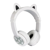 BEŽICNE SLUŠALICE ZA DJECU Buddyphones Play Ears Plus panda (White)