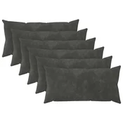 vidaXL Prevleka za blazino 6 pcs HEERLEN Antracit 40 x 80 cm