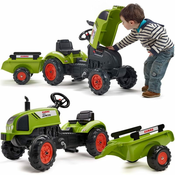 FALK Igračka Traktor sa prikolicom i bagerom Claas