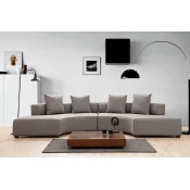 Atelier del Sofa Ugaona garnitura Gondol 105x70x360cm Siva