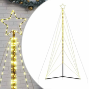 Vidaxl LED božično drevo 615 LED toplo bela 404,5 cm