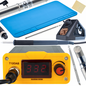 Rosfix ROSFIX SPAJKALNA POSTAJA ZA T12 ROSFIX ORANGE AKBASH STANDARD T12OAS SERIES ELECTRIC PRO+ SPAJKALNA KONICA T12-BC4 + T12-D24 + SILIKONSKA SPAJKALNA PODLOGA, (21746557)